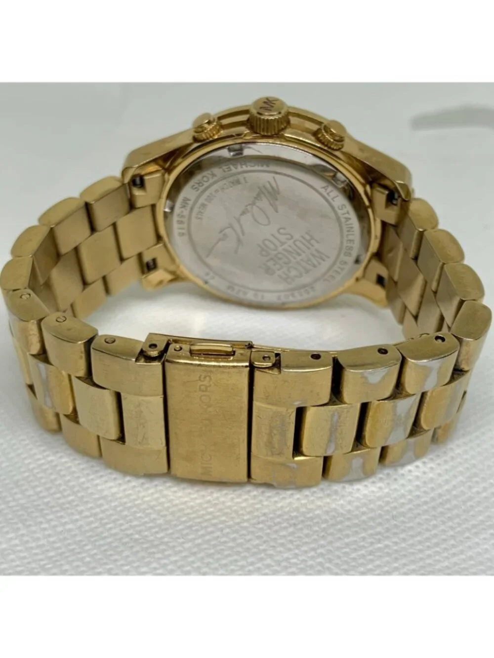 Michael Kors Hunger Stop Mid Size 100 Series MK5815 date Watch Women 6.5” runnin
